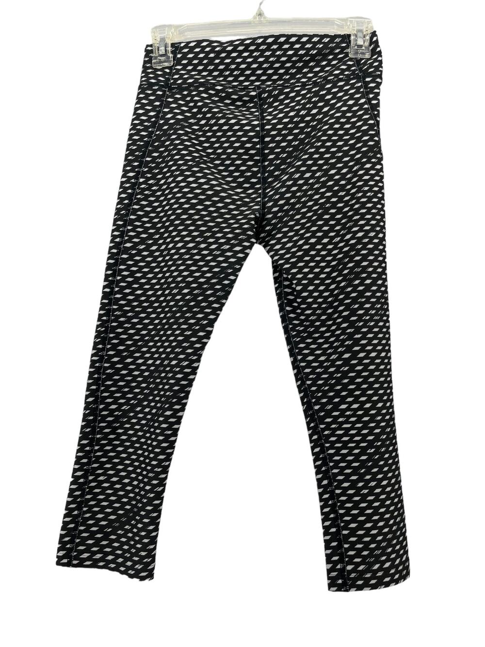 Under Armour Black & White Compression Capri Cropped Leggings Women's Size Small